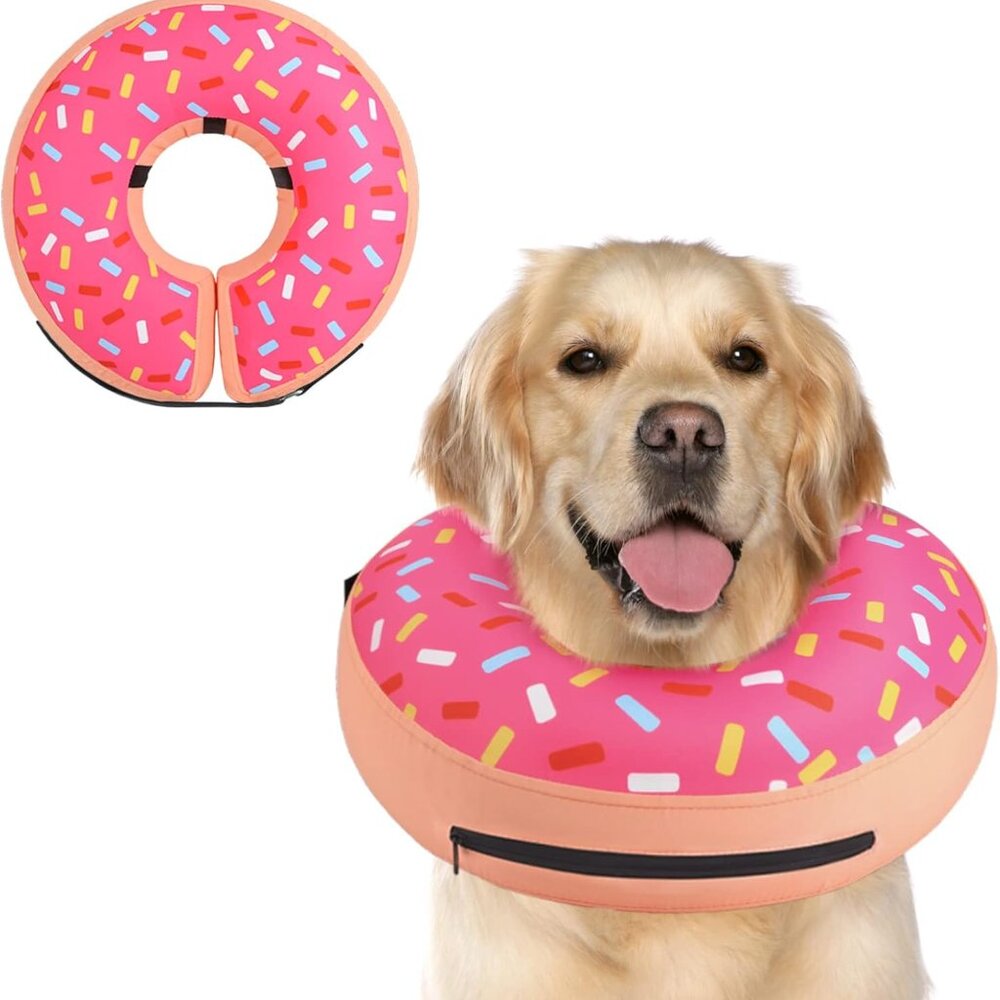 New In Box: Supet Inflatable Dog Recovery "Donut" Collar - Size Large